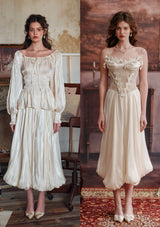 White Butterfly Flora Skirt