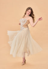 Curve & Plus "White Moon, Weaving Dreams" Corset