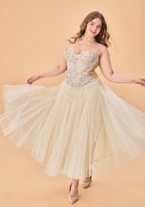 Curve & Plus "White Moon, Weaving Dreams" Corset