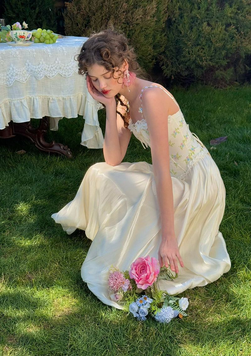 White Butterfly Flora Skirt